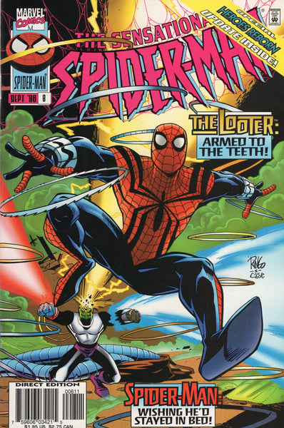 Sensational Spider-Man #8 The Looter Is Armed To The Teeth! VFNM