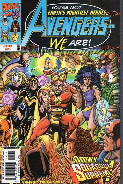 Avengers #5 Suddenly... The Squadron Supreme! Perez Art VFNM