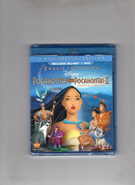 Pocahontas and Pocahontas 2 3-Disc Blu-Ray Special Sealed