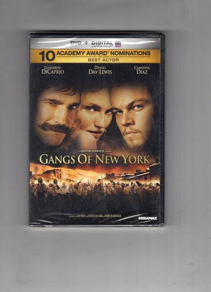 Gangs Of New York DVD Dicaprio Day-Lewis Diaz Great Movie! Sealed New