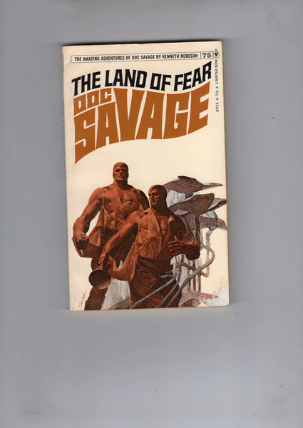 Doc Savage Paperback #75 "The Land Of Fear" Ken Robeson VGFN