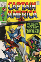 Captain America #123 Battles Nick Fury (?) And The Mysterious Suprema Bronze Age Colan Art FVF