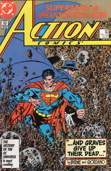 Action Comics #585 The Phantom Stranger Byrne Story & Art VGFN