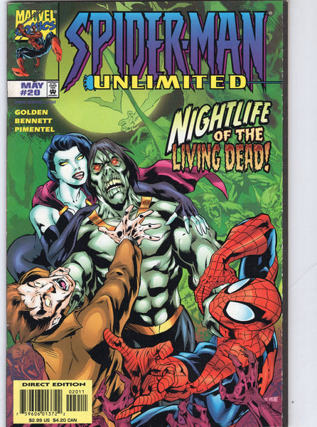 Spider-Man Unlimited #20 (First Series) The Zombie and The Living Dead! FVF