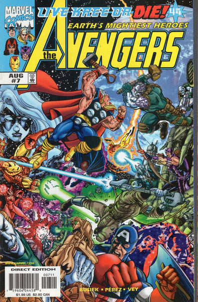 Avengers #7 Live Kree Or Die! Perez Art VFNM