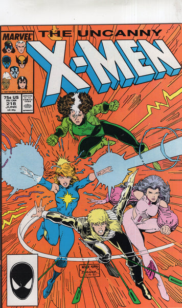 Uncanny X-Men #218 Art Adams Cover! VF