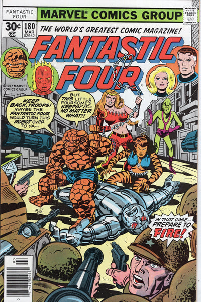 Fantastic Four #180 "Bedlam In The Baxter Building!" Reprint w/ Bronze Age Kirby Cover FVF