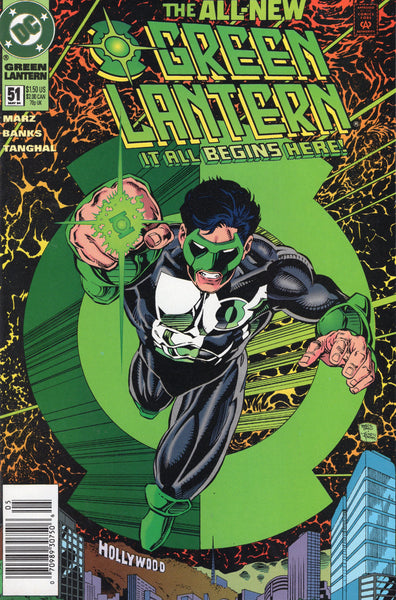 Green Lantern #51 First Kyle Rayner as GL HTF News Stand Variant Modern Key VFNM