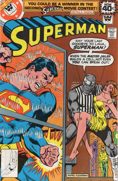Superman #331 The Master Jailer! Bronze Age Whitman Variant VG