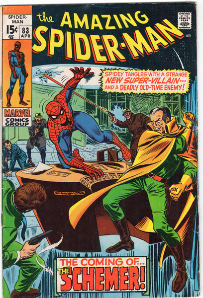 Amazing Spider-Man #83 First Appearance Of The Schemer & Vanessa Early Bronze Age VGFN