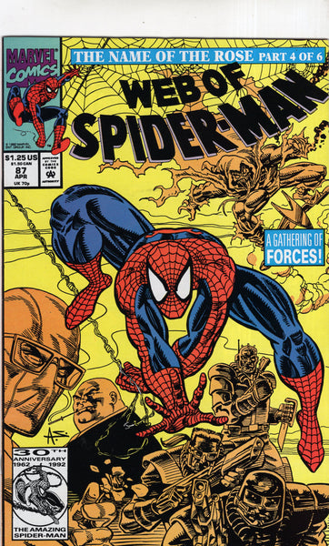 Web Of Spider-Man #87 A Gathering Of Forces! VF