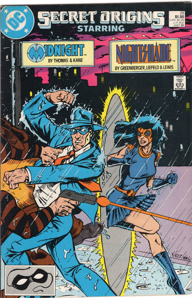 Secret Origins #28 Midnite & Nightshade! FN