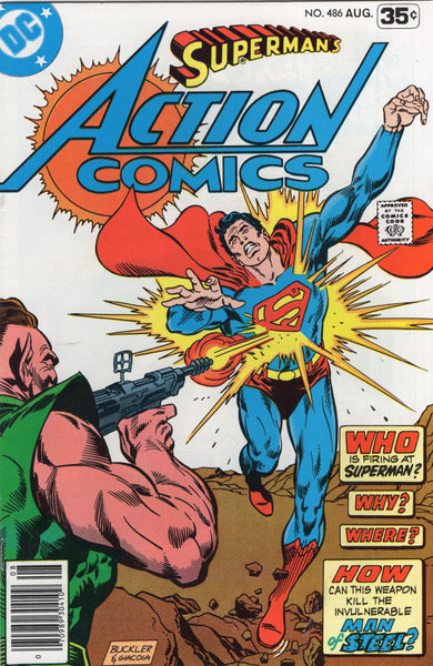 Action Comics #486 To Kill The Man Of Steel? Bronze Age FN-