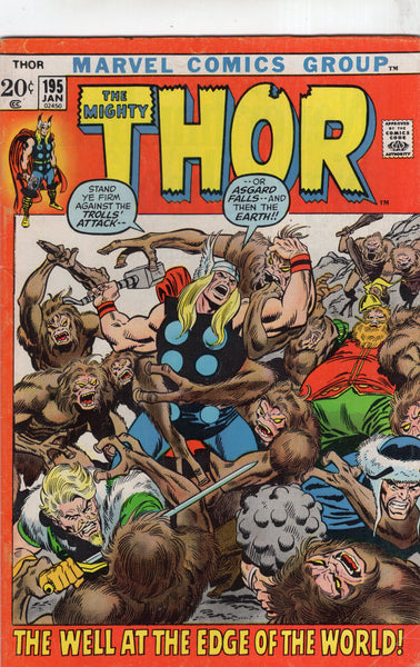 Thor #195 The Well At The Edge Of The World! Loki!! Mangog!!! Bronze Age Key FN