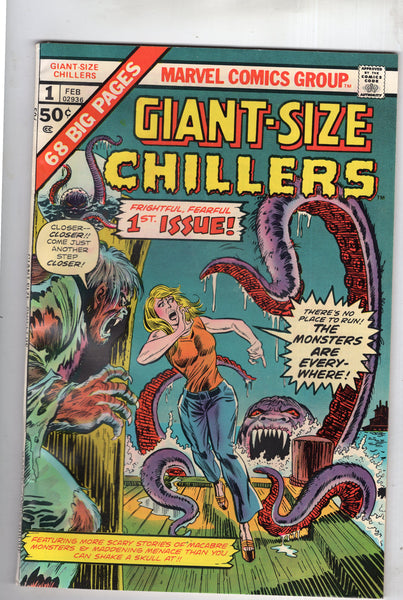 Giant-Size Chillers #1 Frightful! Fearful! Bronze Age! FN