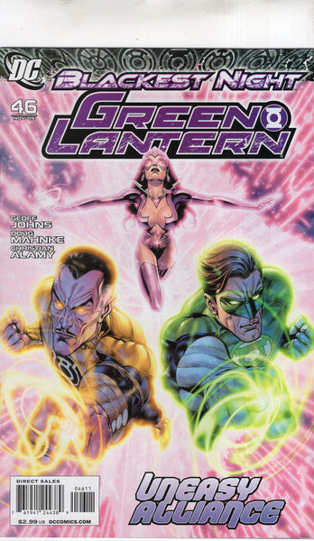 Green Lantern #46 "Uneasy Alliance" Blackest Night VFNM