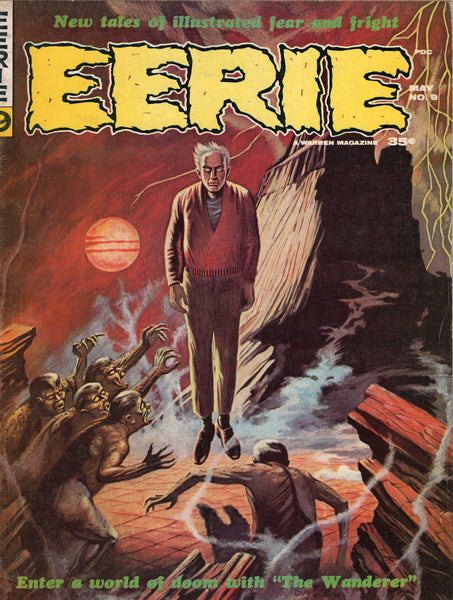 Eerie #9 HTF Silver Age Horror Magazine w/ Awesome Art! VG+