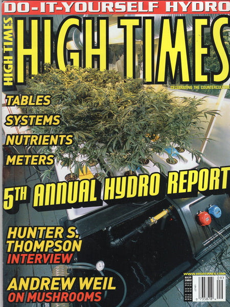 High Times Magazine Sept 2003 5th Annual Hydro Report VGFN