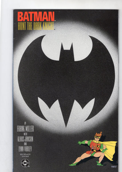 Batman: The Dark Knight Returns Book #3 Hunt the Dark Knight First Print VF