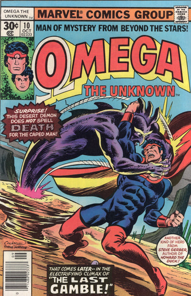Omega The Unknown #10 "The Last Gamble!" Last Issue FN