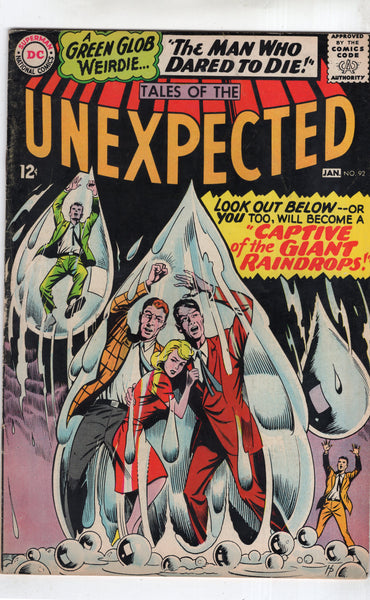 Tales Of The Unexpected #92 "Captive Of The Giant Raindrops!" Silver Age Horror VG+