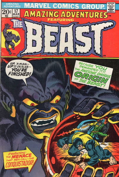Amazing Adventures #17 Origin Of The Beast! Bronze Age Classic FN