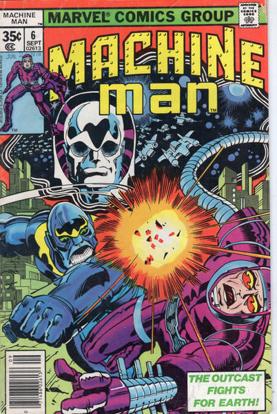 Machine Man #6 Bronze Age Jack Kirby Art VG