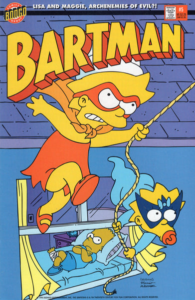 Bartman #5 (Simpsons) Lisa And Maggie Take Over! VFNM