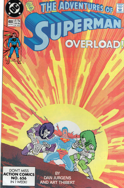 Adventures Of Superman #469 "Overload!" FVF