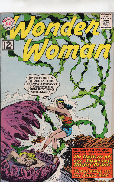 Wonder Woman #128 Origin Of The Robot Plane Silver Age Key VGFN