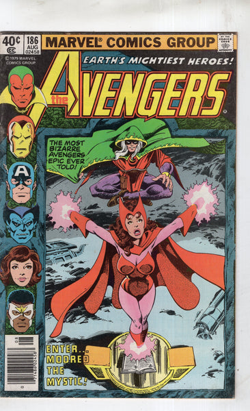Avengers #186 Chthon! Modred!! Bronze Age Byrne Key VGFN