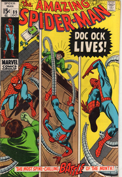 Amazing Spider-Man #89 "Doc Ock Lives!" Early Bronze Age Romita Classic VGFN