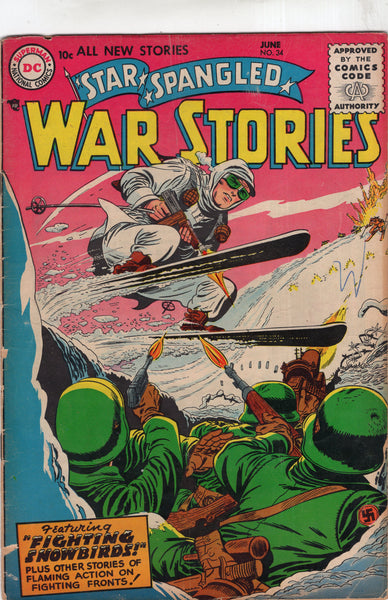 Star Spangled War Stories #34 Golden Age 10 Cent Cover GVG
