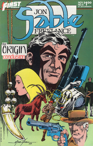 Jon Sable Freelance #6 Mike Grell First Comics FN