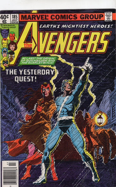 Avengers #185 "The Yesterday Quest!" Bronze Age Byrne Blockbuster! VG+