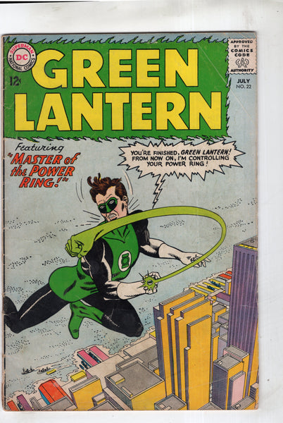 Green Lantern #22 Master Of The Power Ring! Silver Age VG-