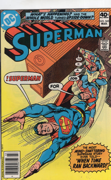 Superman #345 "This Is A Job For..." Bronze Age FVF