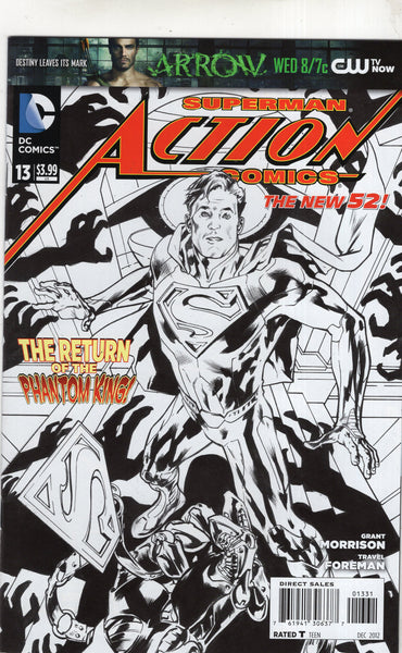 Action Comics #13 DC New 52 Series HTF Sketch Cover Variant VF