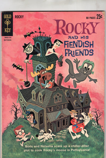 Rocky And His Fiendish Friends #1 Giant Size Gold Key Silver Age Humor VGFN