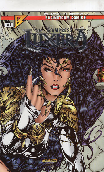 Vampress Luxura #1 Platinum Variant Kirk Lindo Mature Readers VFNM