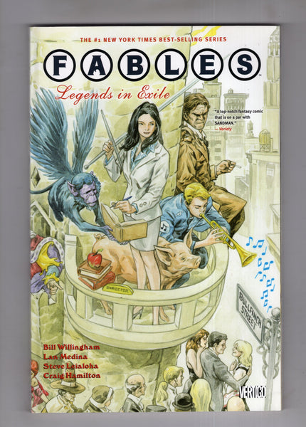 Fables Trade Paperback Vol #1 Fourth Print Legends In Exile Vertigo VF