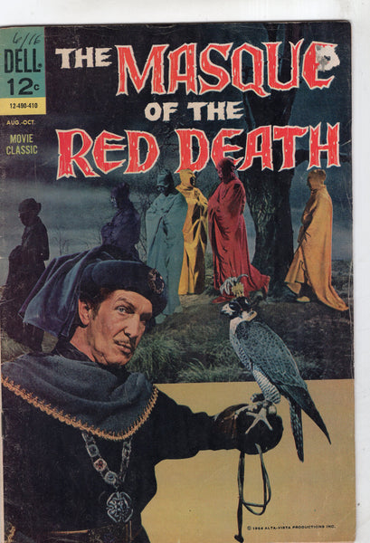 The Masque Of Red Death Dell Photocover Silver Age Horror Vincent Price VG