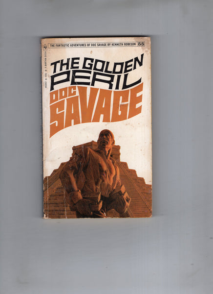 Doc Savage #55 "The Golden Peril" Vintage Paperback Kenneth Robeson VG