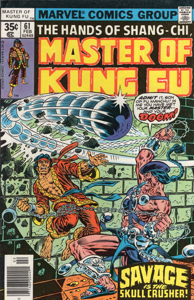 Master Of Kung Fu #61 The Skull Crusher! Bronze Age FVF