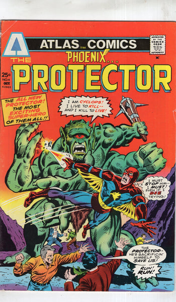 Phoenix #4 The Protector! HTF Bronze Age Atlas Comics VG+