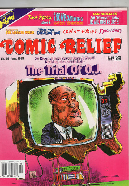 Comic Relief Magazine #76 The Trial Of O.J. & Lots More! 1995 VF