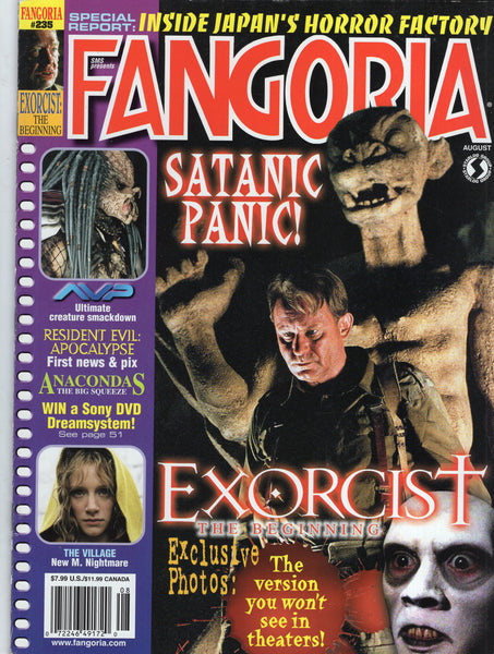 Fangoria #235 Satanic Panic! Exorscist The Beginning! Mature Readers VGFN