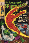 Amazing Spider-Man #77 "In The Blaze Of Battle!" Lizard and Human Torch Silver Age Classic FN