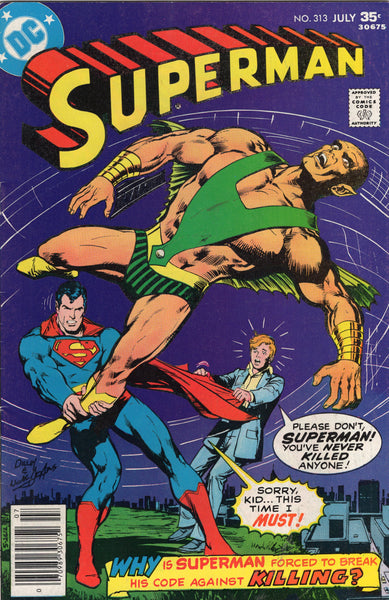 Superman #313 Must I Kill? Neal Adams Cover Art VG+