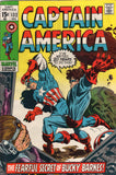 Captain America #132 "The Fearful Secret Of Bucky Barnes!" Early Bronze Age Colan Classic FN